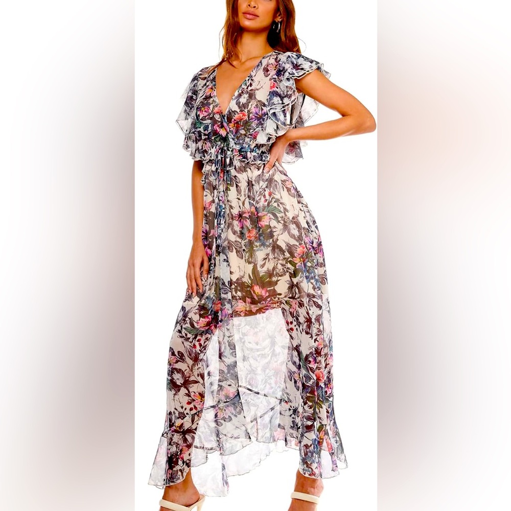 NWOT Tov Los Angeles flutter dress
